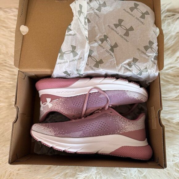 Under Armour HOVR Turbulence 2 Running Shoes Pink Rose Size 10 - Picture 3 of 12